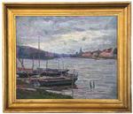 French Post Impressionist Oil on Canvas Circa 1920