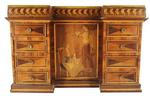 Italian 18th Century Table Top Marquetry Cabinet on Stand