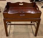 George III Mahogany Tray on Stand, Circa 1760-90